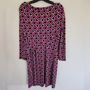 NY Collections Geometric Patterned Dress